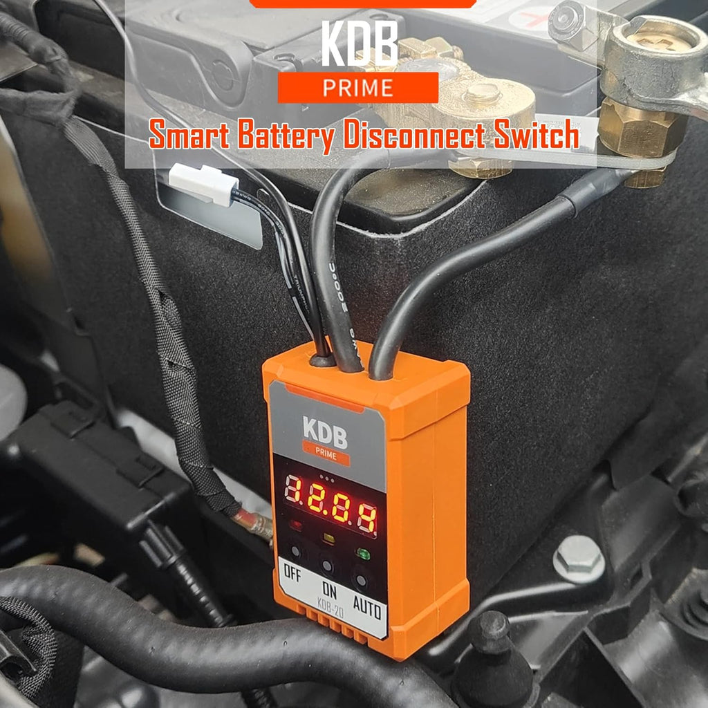12V Car Battery Protector Voltage Disconnect Switch Kit with LED Digital Voltmeter Display B71020