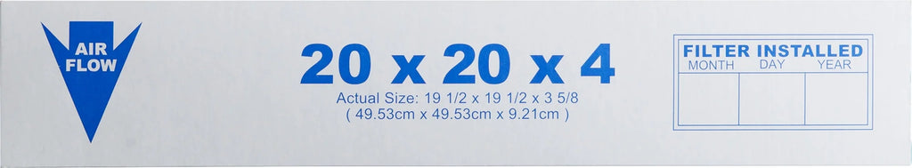 20x20x4 Pleated Air Filters MERV 15 Carbon 1 Pack L96757