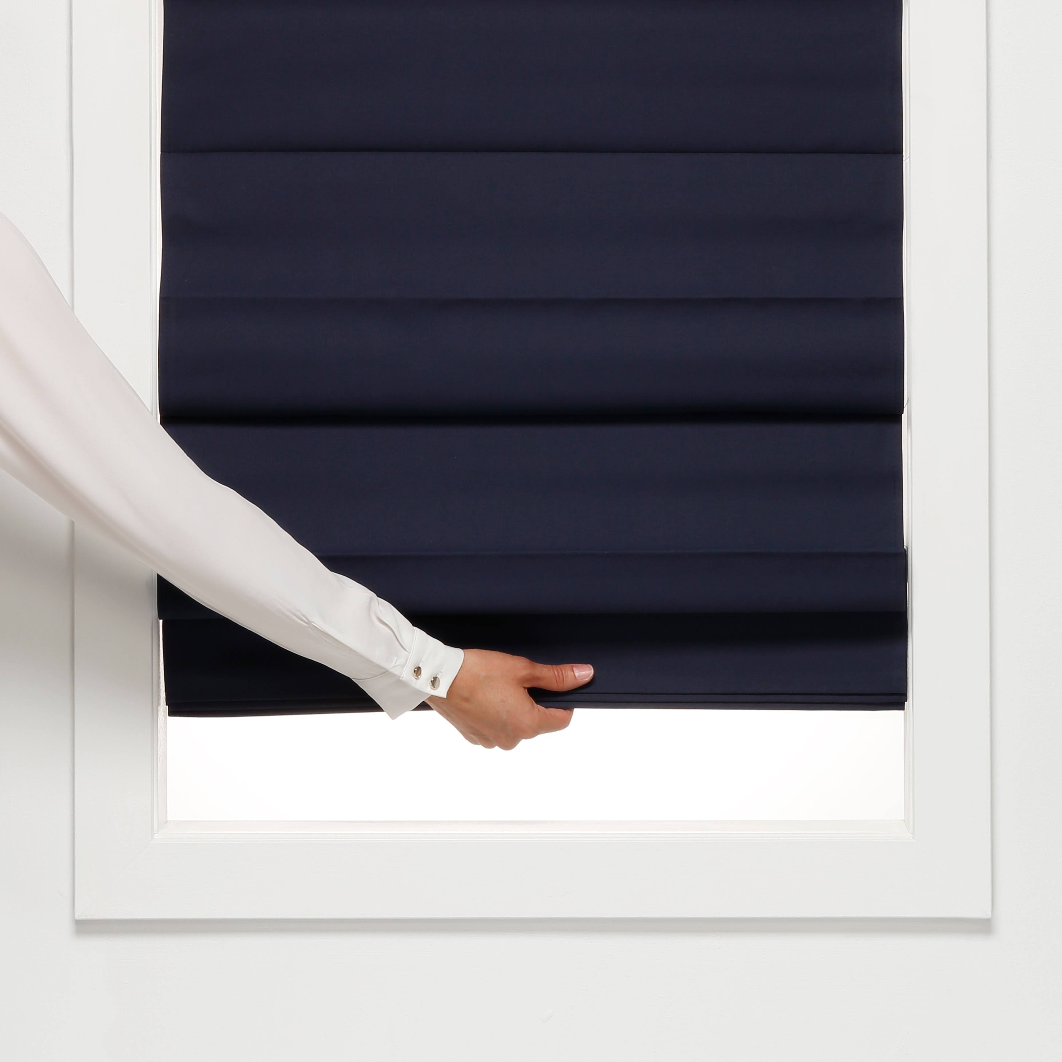 Navy Insulating Cordless Roman Shade G678687