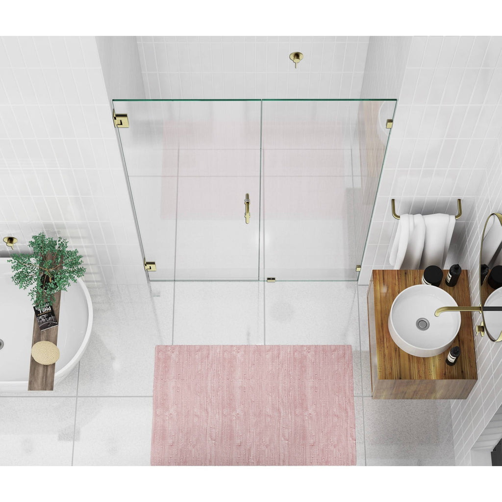 Chrome Hinged Frameless Shower Door Y3379