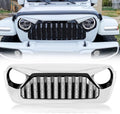 White Black Front Grill Cover with Mesh for Jeep Wrangler P28776
