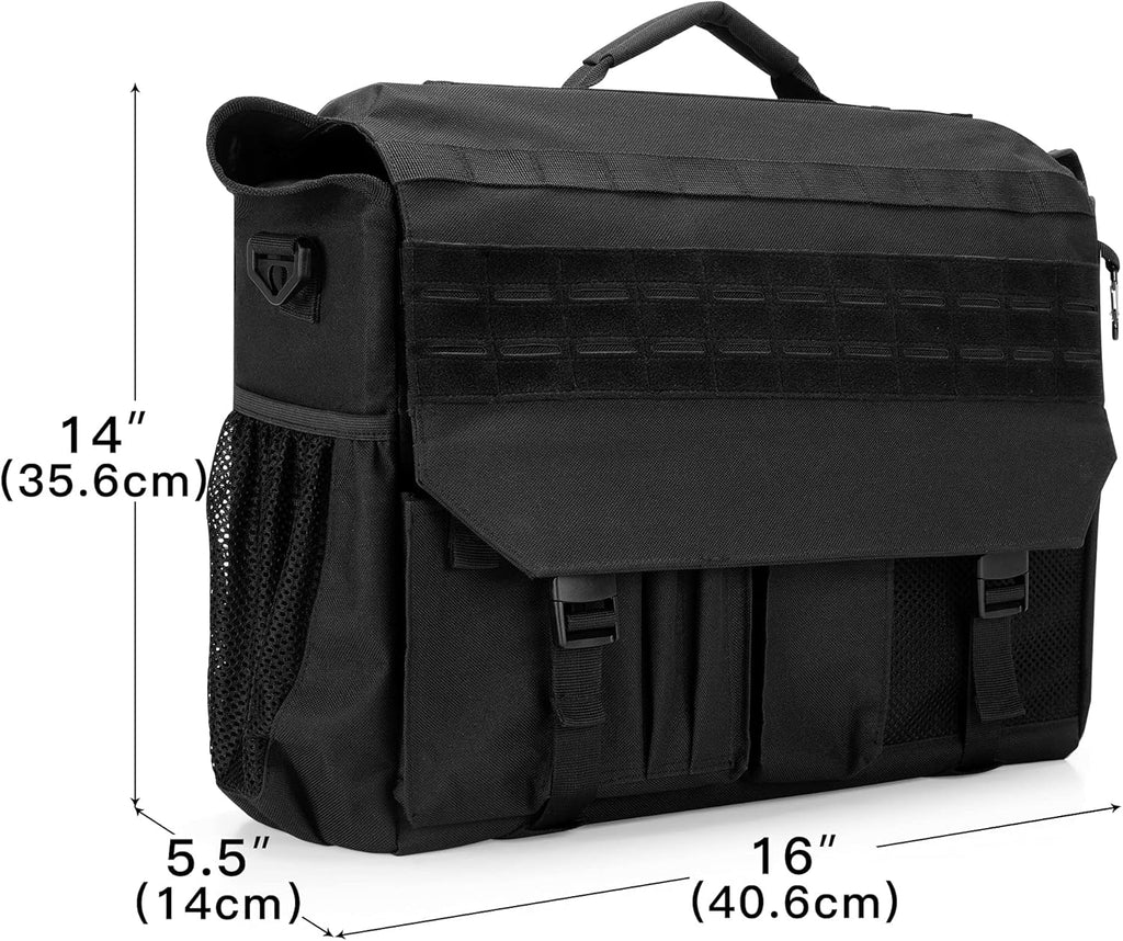 Black Patrol Bag with Molle Webbing V257697