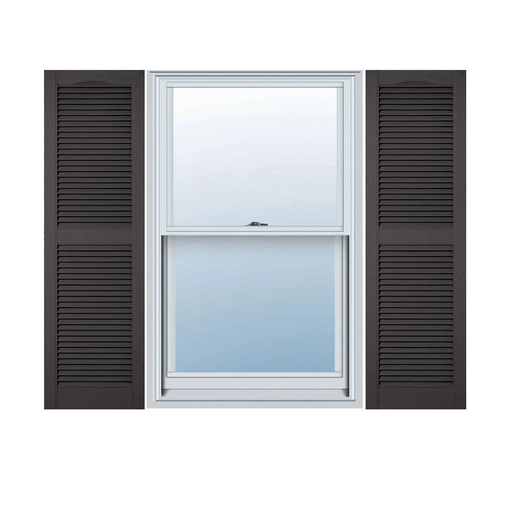 14 1/2x22W x 52x22H Vinyl Open Louver Shutters O307