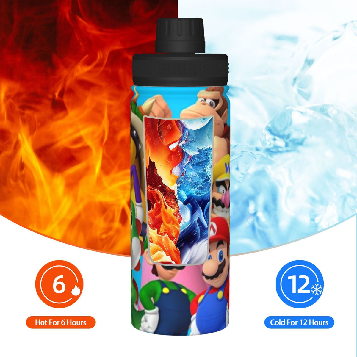 18OZ Stainless Steel Insulated Water Bottle O6428