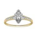 0.70 Carat Real Diamond Solitaire Ring Solid 14K Yellow Gold Size 10 I4201