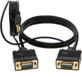 6FT SVGA + Audio Monitor Cable, Male to Male G413