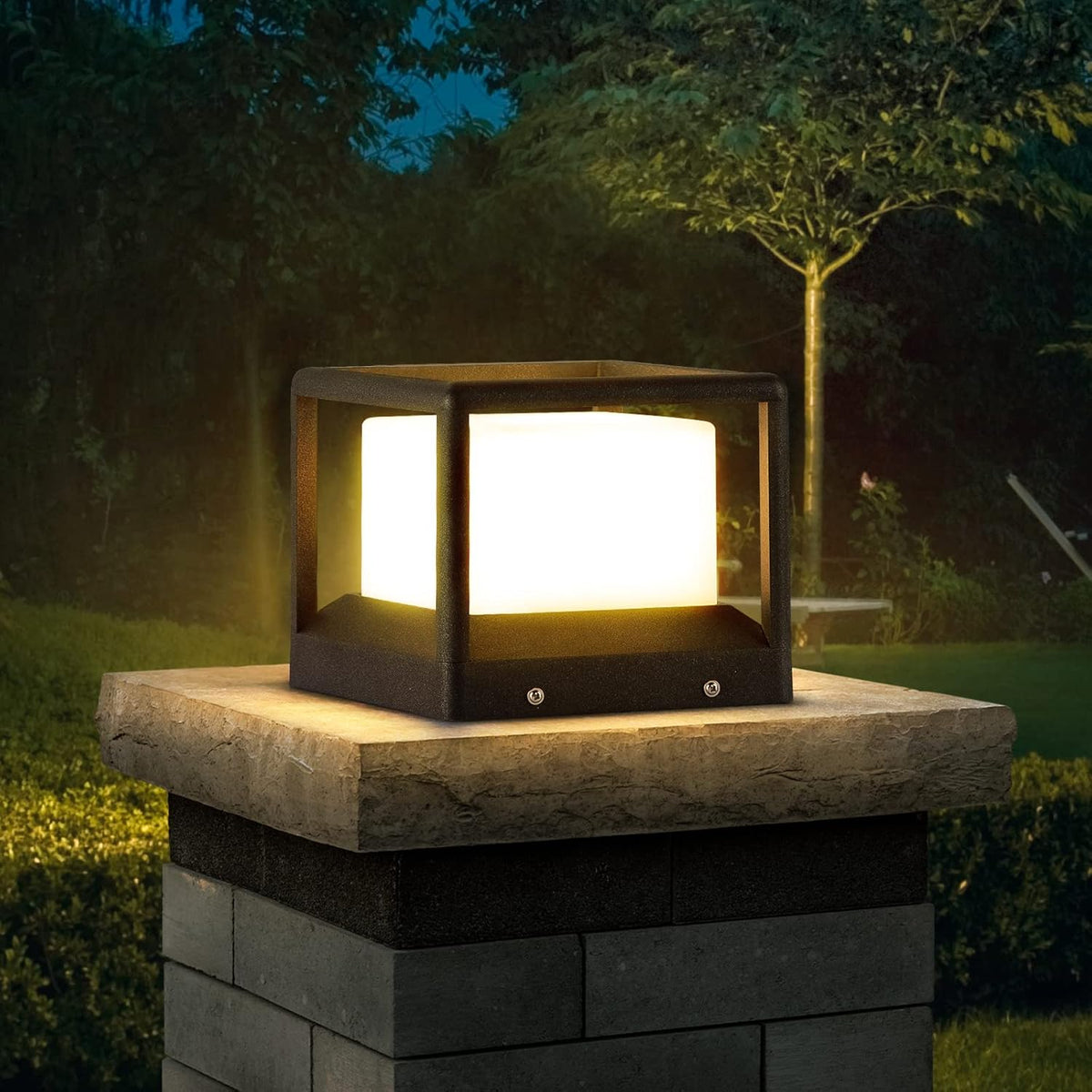Solar Post Cap Light 3000K IP65 Waterproof V137858