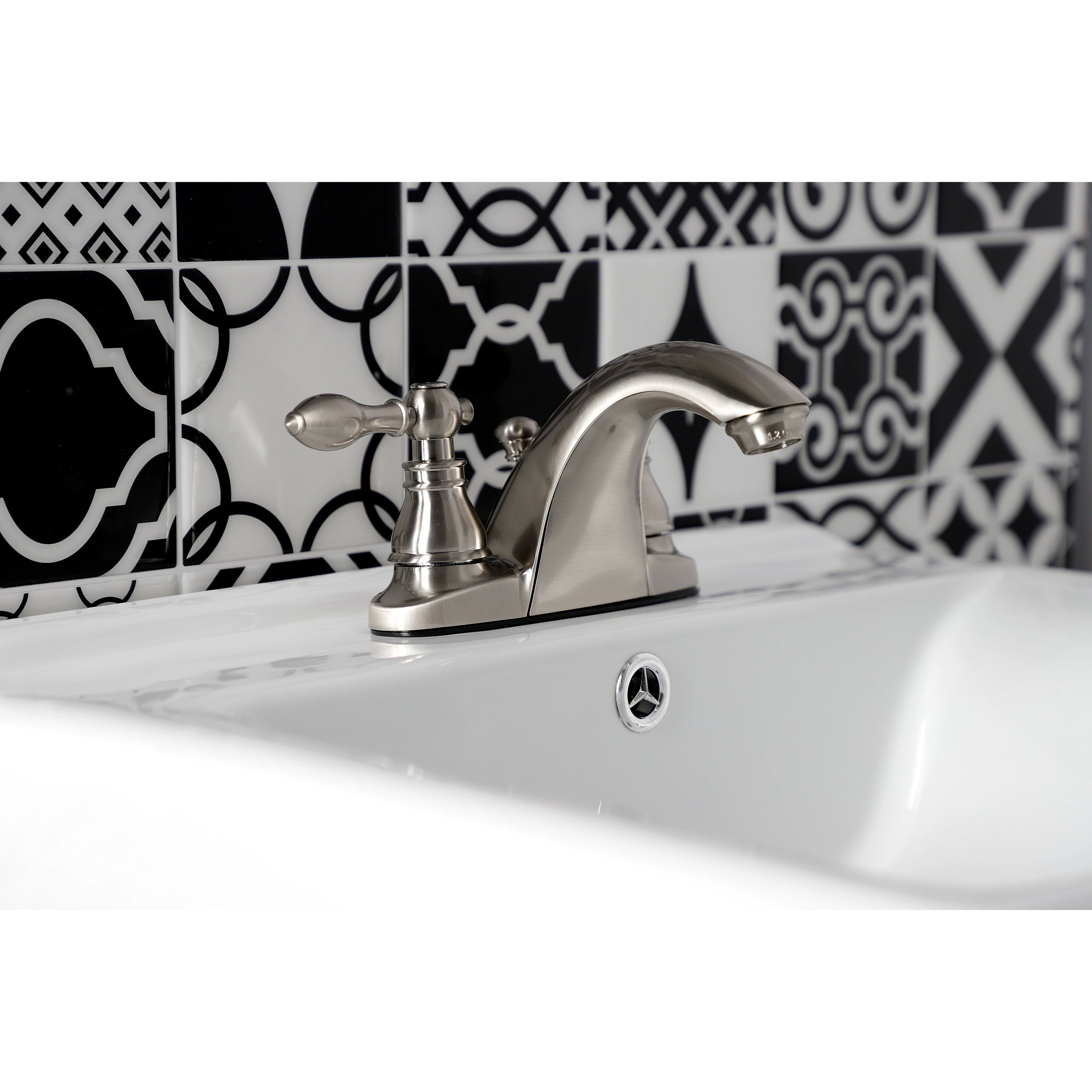Brushed Nickel Centerset Bathroom Faucet M6370