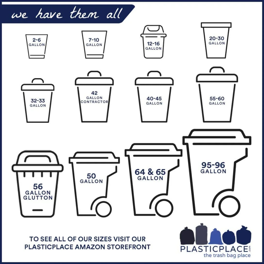 Black 95 Gallon Trash Bag, 50 Count V71846