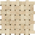 12 in. x 12 in. Polished Marble Mosaic Tile H53622