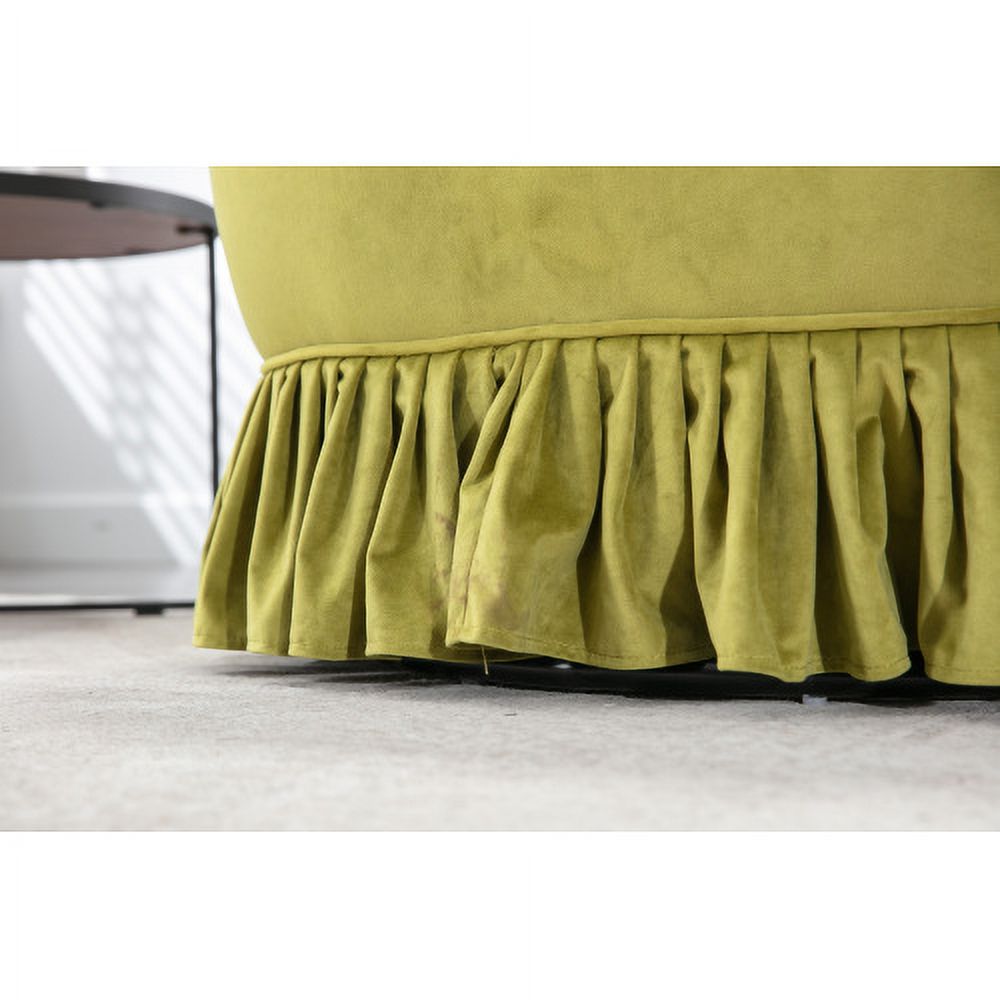 Olive Swivel Barrel Chair Z731