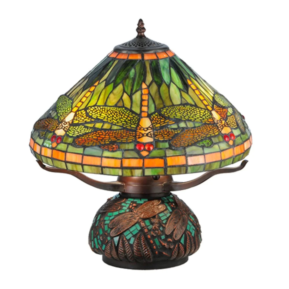 Mahogany Bronze Three Light Table Lamp M423