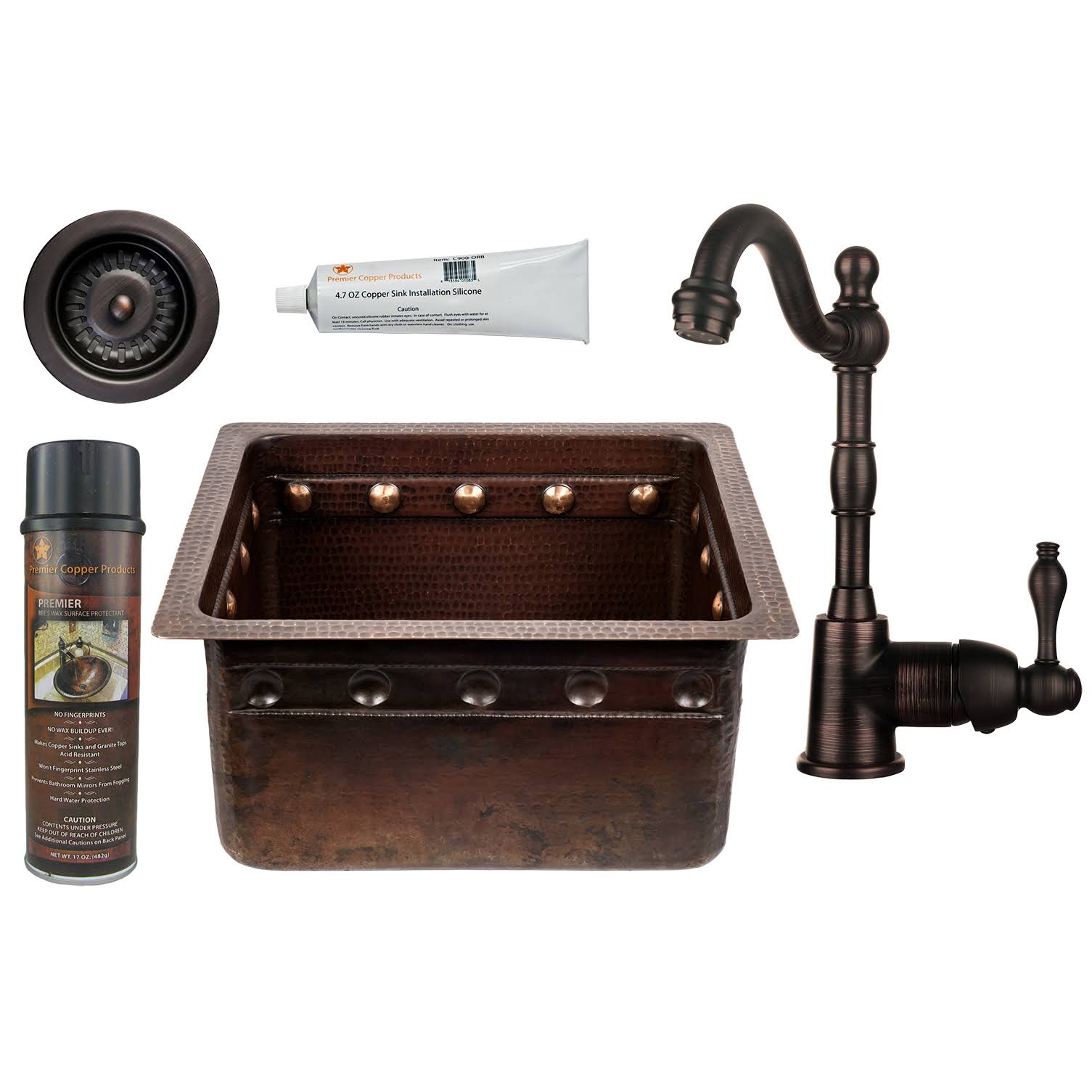 Copper Bar Prep Sink Faucet and Accessories Package L753