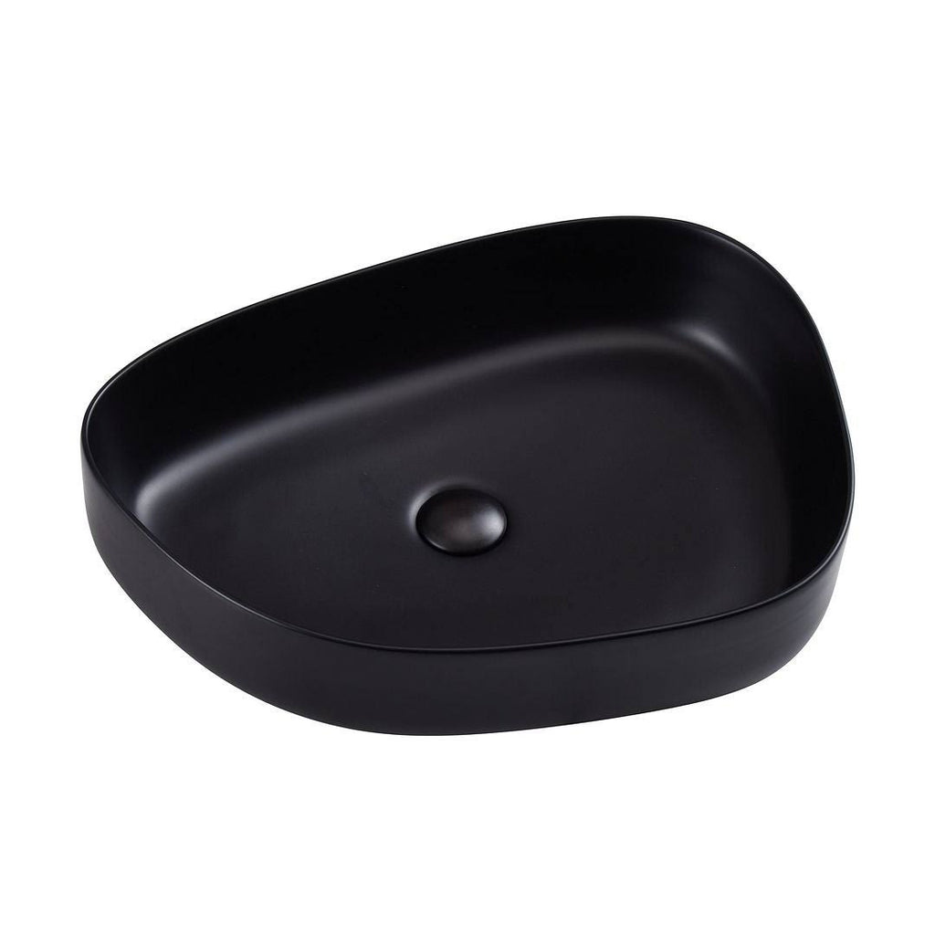 White Ceramic Oval Vessel Bathroom Sink Z3116