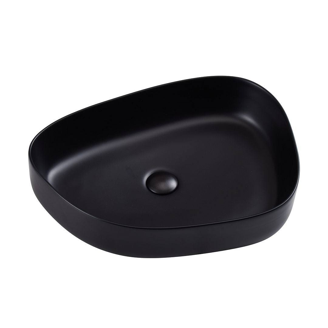 White Ceramic Oval Vessel Bathroom Sink Z3116