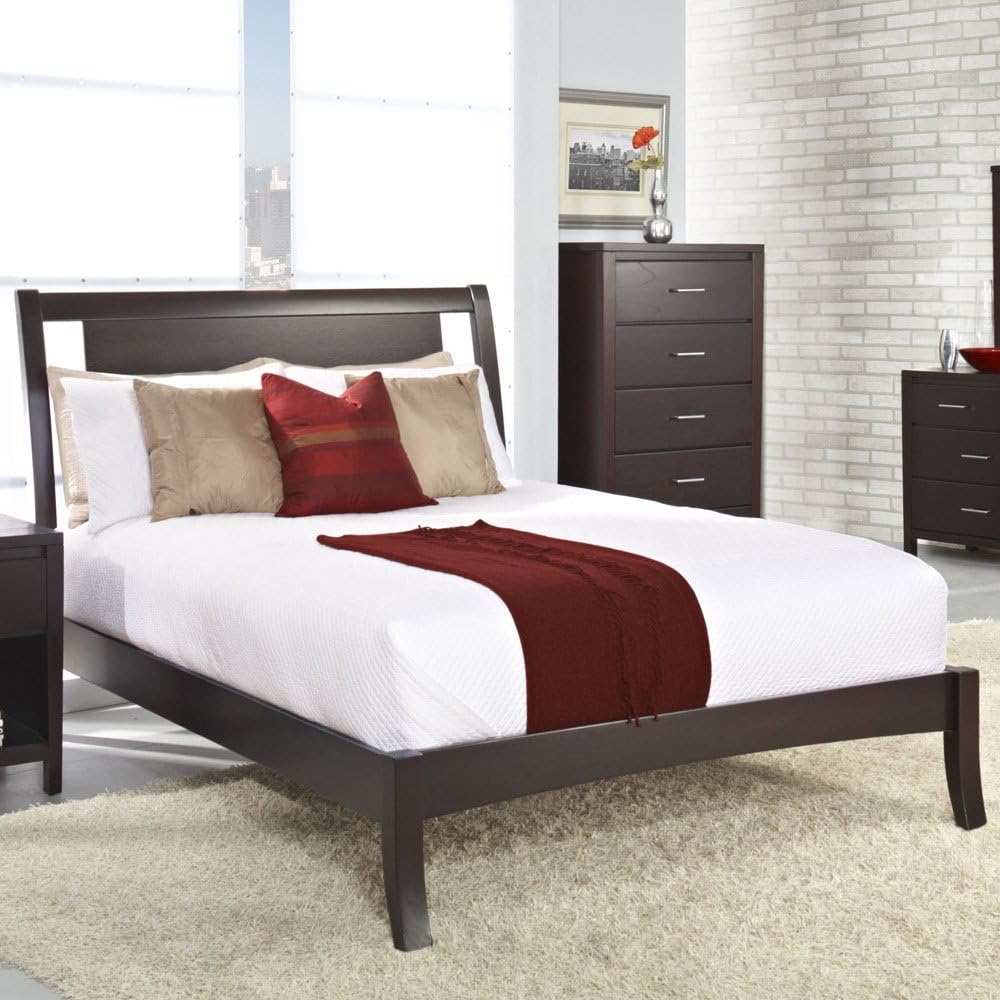 California King Espresso Platform Bed C728