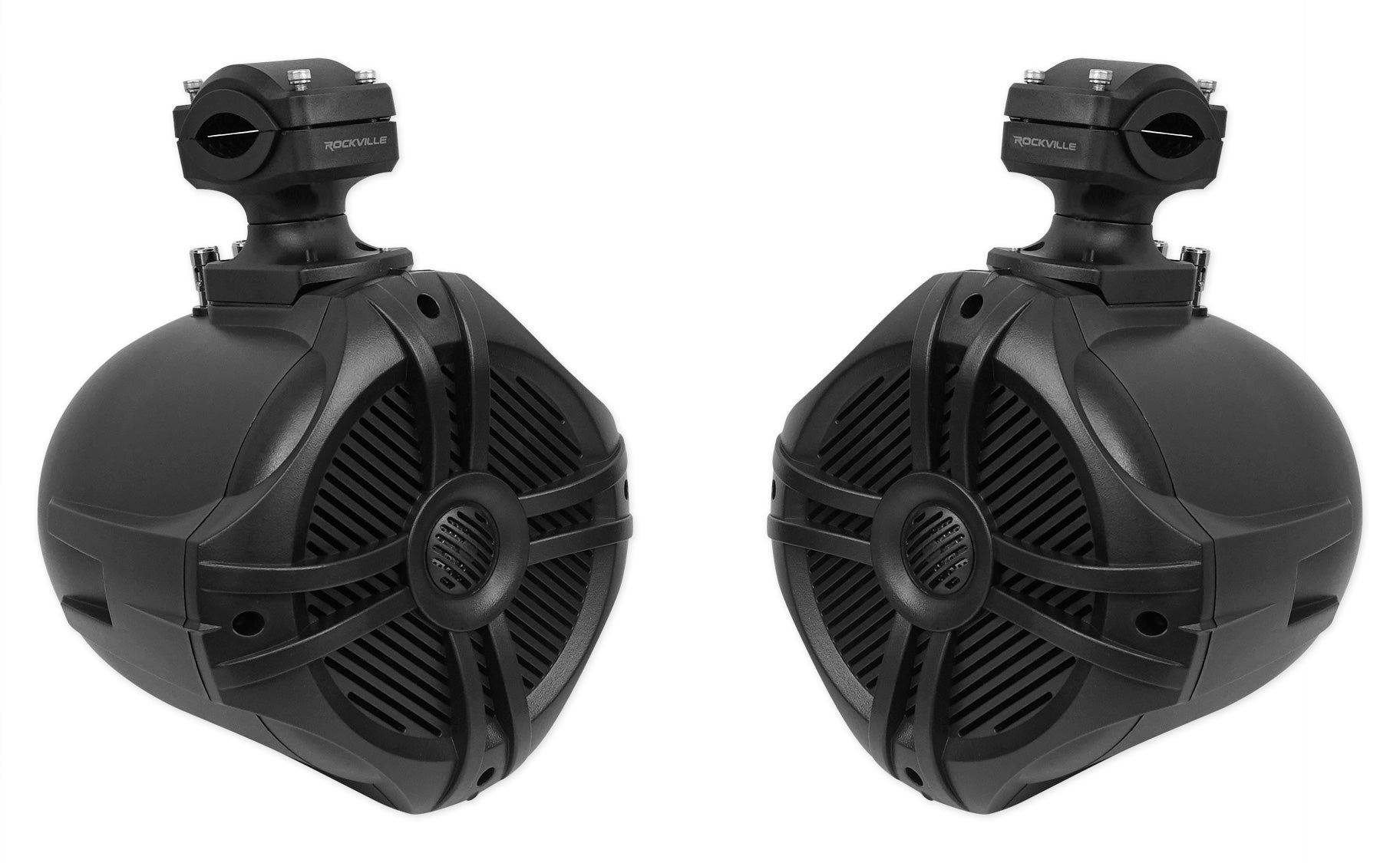Black 6.5" Marine Wakeboard Tower Speakers with Amplifier Z867394