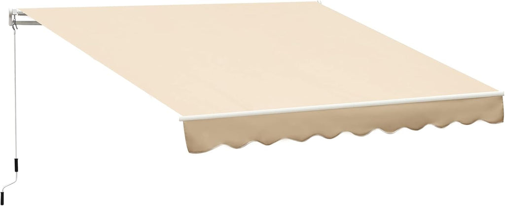 Wine Red Manual Retractable Patio Awning Q92104
