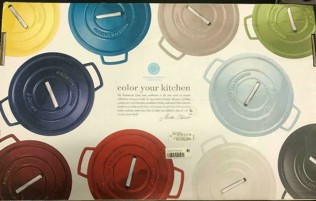 Blueberry Enameled Cast Iron Fry Pan V7760