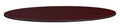Oval Table Top - Mahogany Mocha Walnut G291