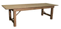 Rustic Pine Wood Folding Table U1235