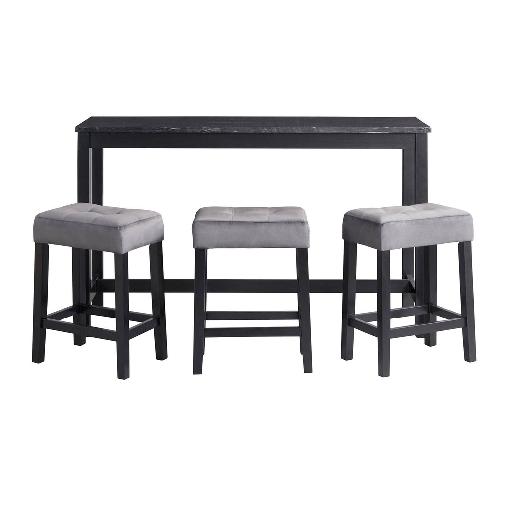 Black Multipurpose Bar Table Set I304