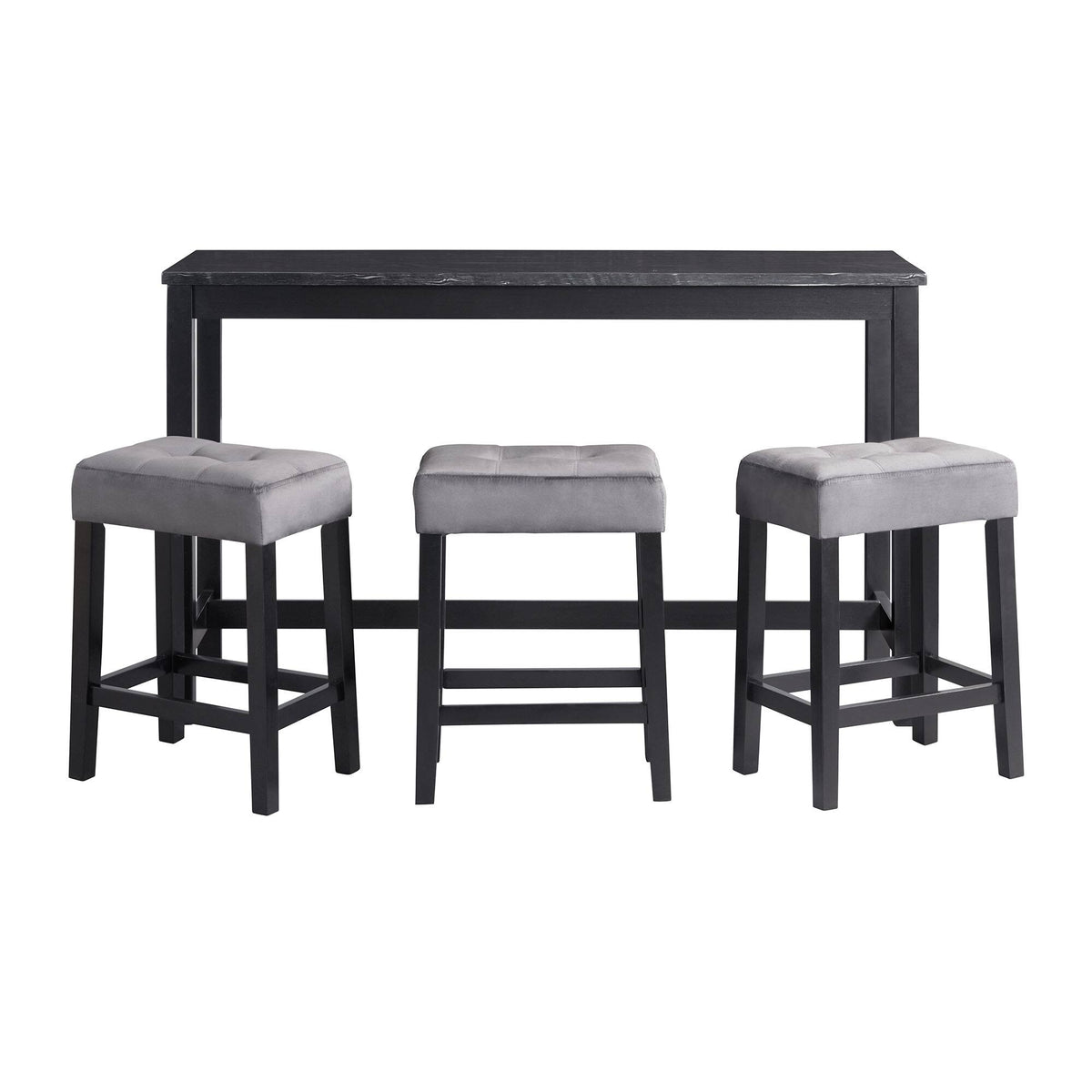 Black Multipurpose Bar Table Set I304