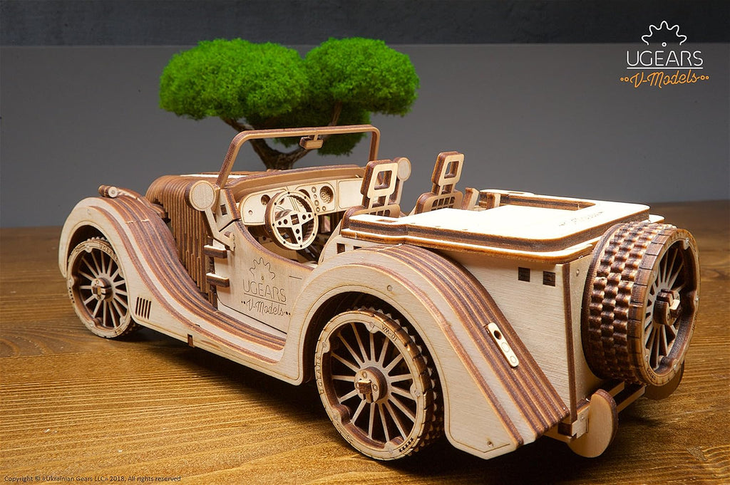 3-D Wooden Puzzle Roadster Y756