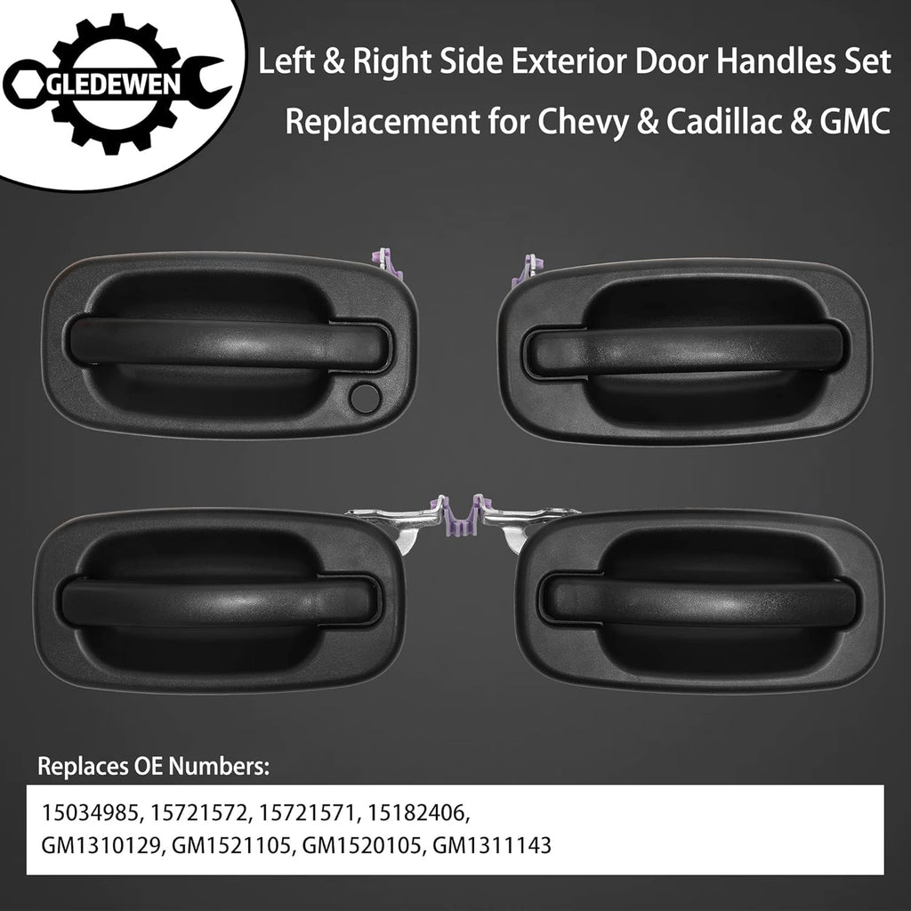 Exterior Door Handles Kit with Keyhole, Pack of 2 L8761