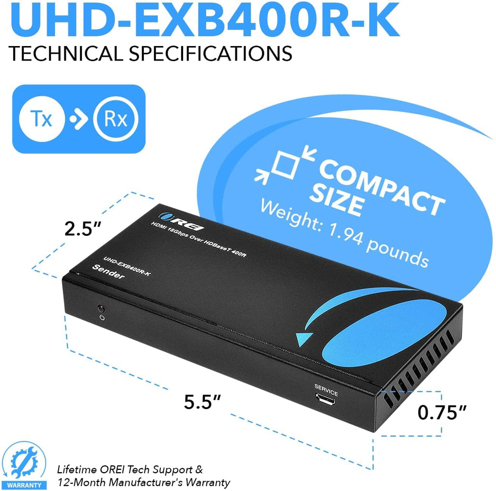4K HDMI Extender over Single CAT5e/6/7 Cable H503