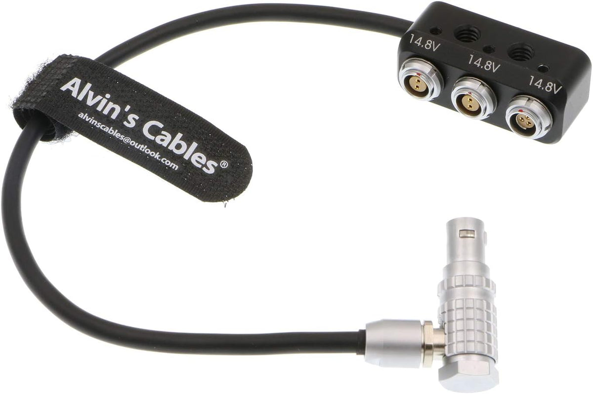 Power Cable 7 Pin to RS 3 Pin and 2×2 Pin 1 to 3 Power Splitter Box 11.8in/30cm I609