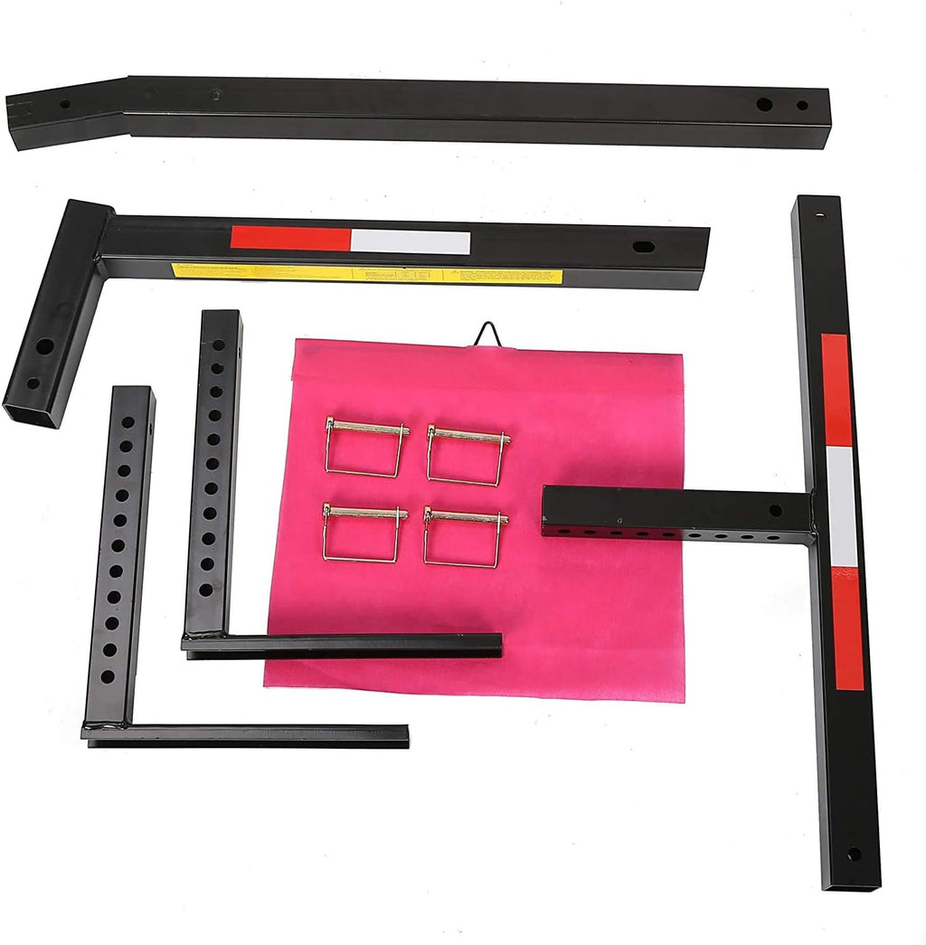Adjustable Steel Pick Up Truck Bed Hitch Extender Rack Pack of 2 A122566