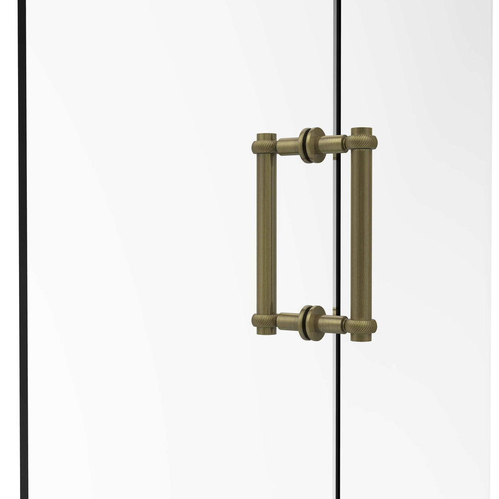 8 in. Antique Brass Shower Door Pull Q376227