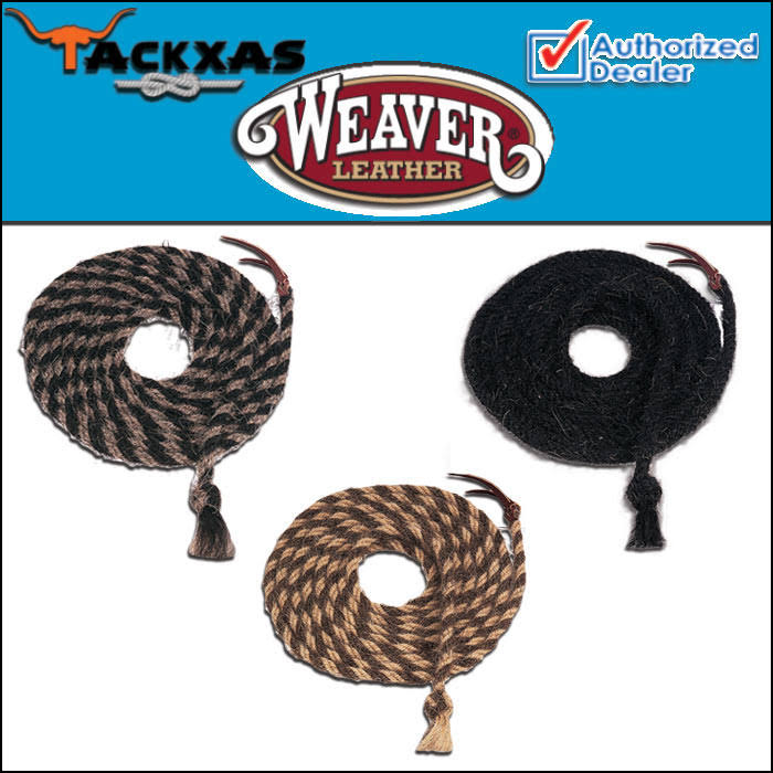 Black/Light Brown Weaver Tail Hair Mecate L498