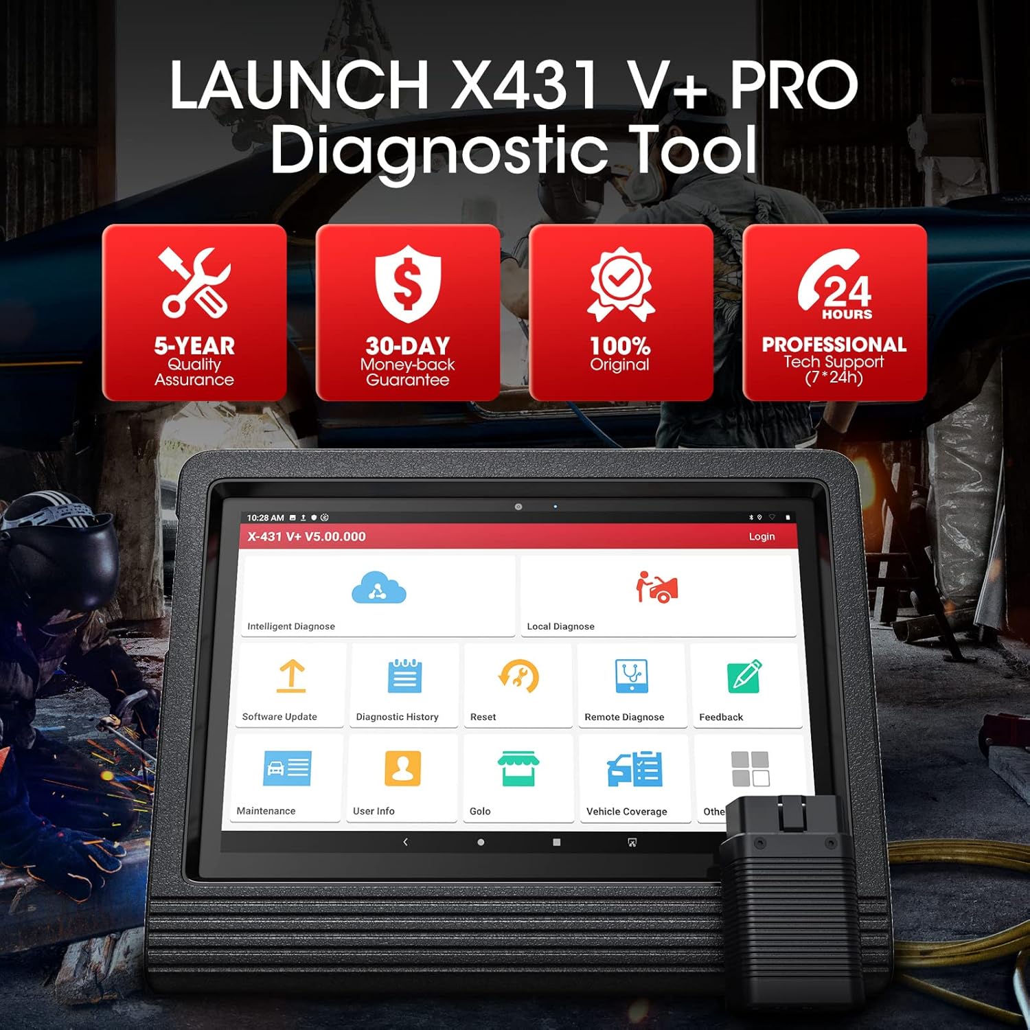 Bidirectional Full System Automotive Diagnostic Scanner E92066
