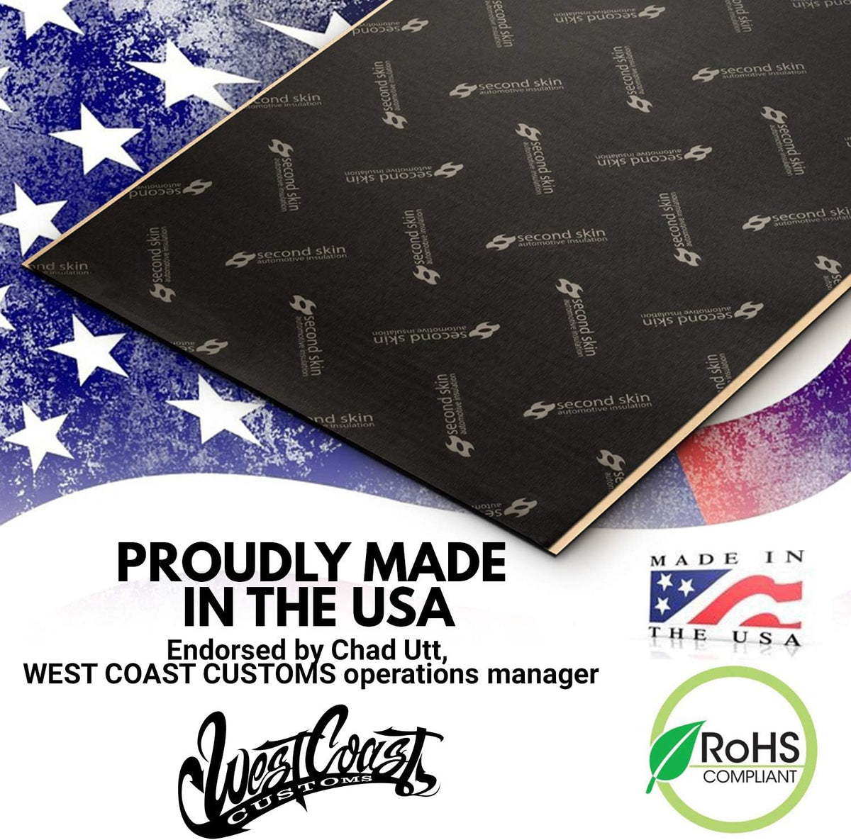 Butyl Rubber Car Sound Deadening Mat (1mm, 20 Sq Ft, 10 Sheets) S515774