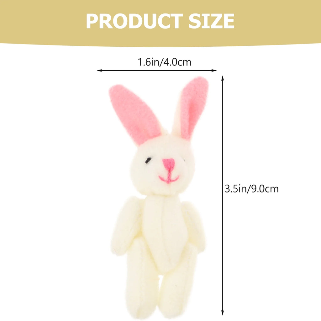 60 Pcs Mini Plush Bunny Stuffed Animal Toys T70790