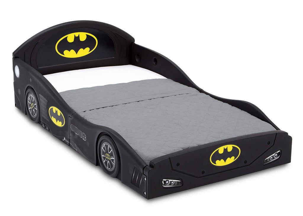 Batman Batmobile Car Sleep and Play Toddler Bed with Attached Guardrails O2740