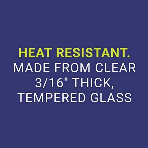 Tempered Glass Flame Guard for Drop-In Fire Pit Pan Z8516