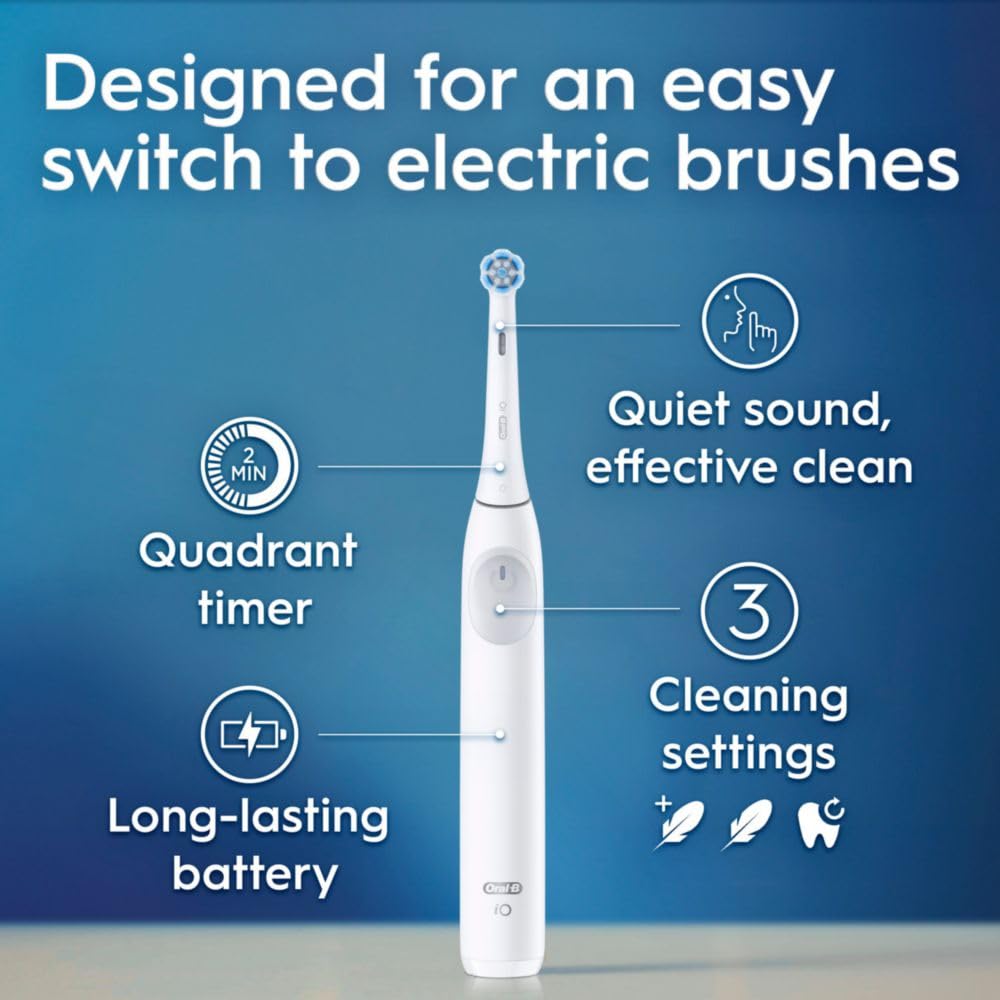 Pure White Rechargeable Electric Toothbrush with 2 Brush Heads X530984