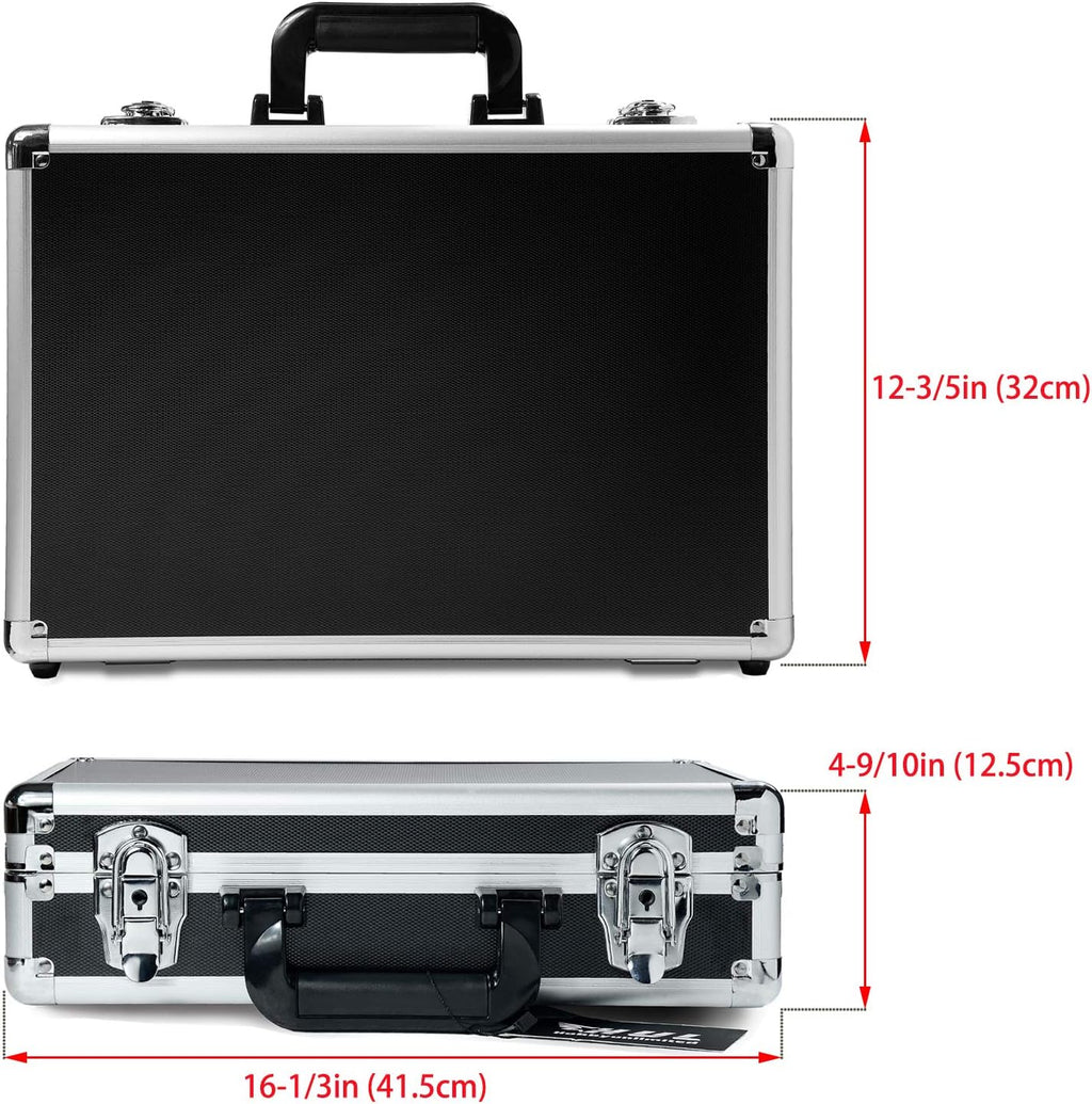 18in Two-Tone Aluminum Case with Pluck Foam Interior B9470
