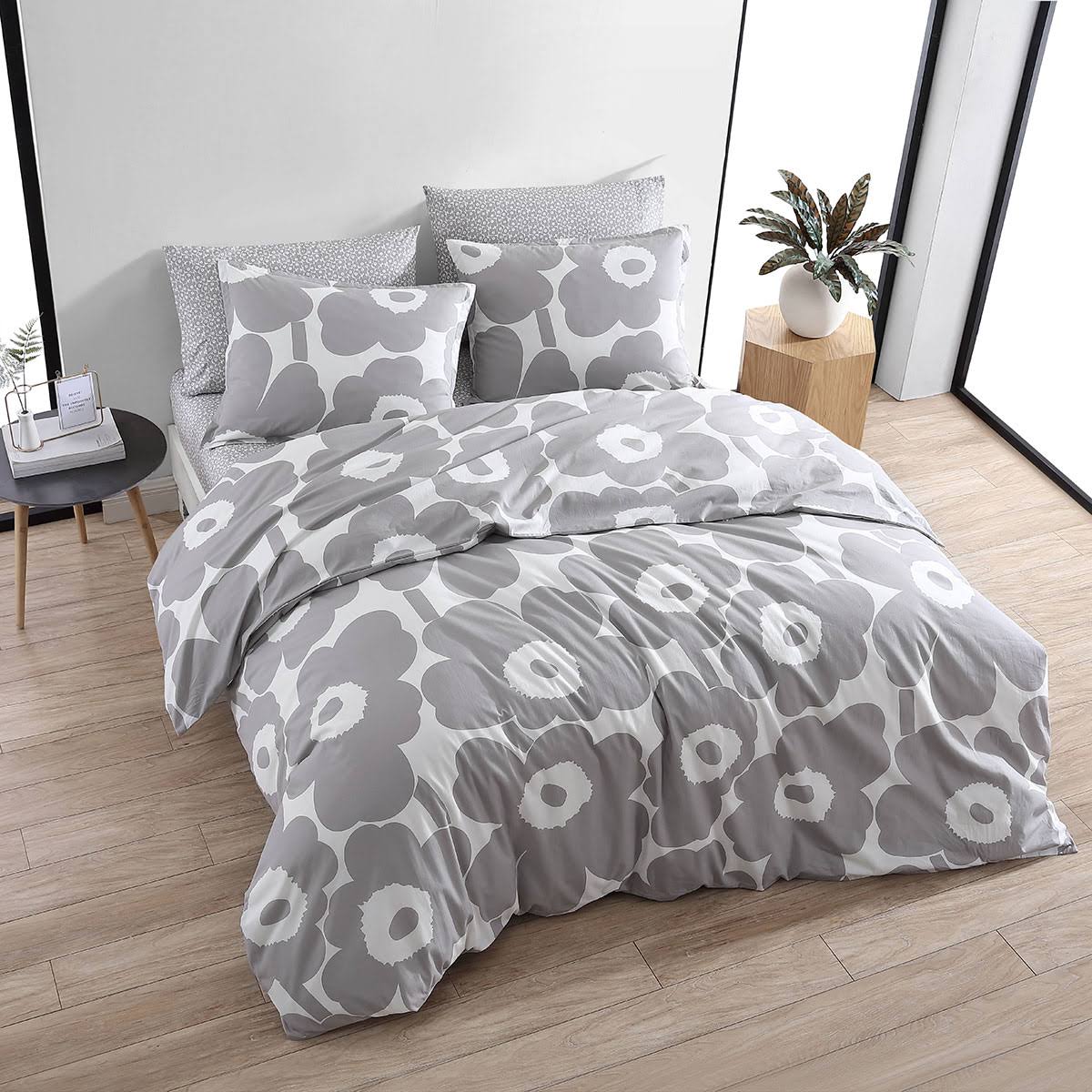 Grey Twin Duvet Cover & Sham Set R904