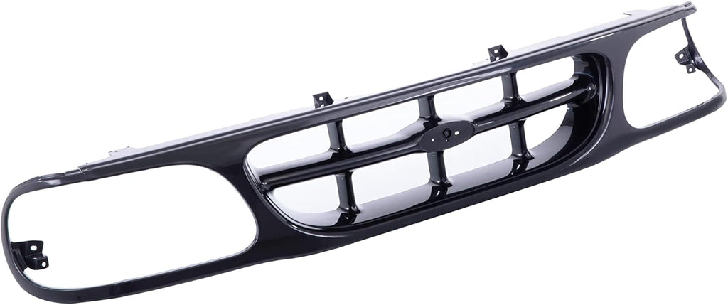 Front Black Shell Grille Assembly Grill And Insert With Emblem Provision For Ford Explorer 1995-2001 O621331