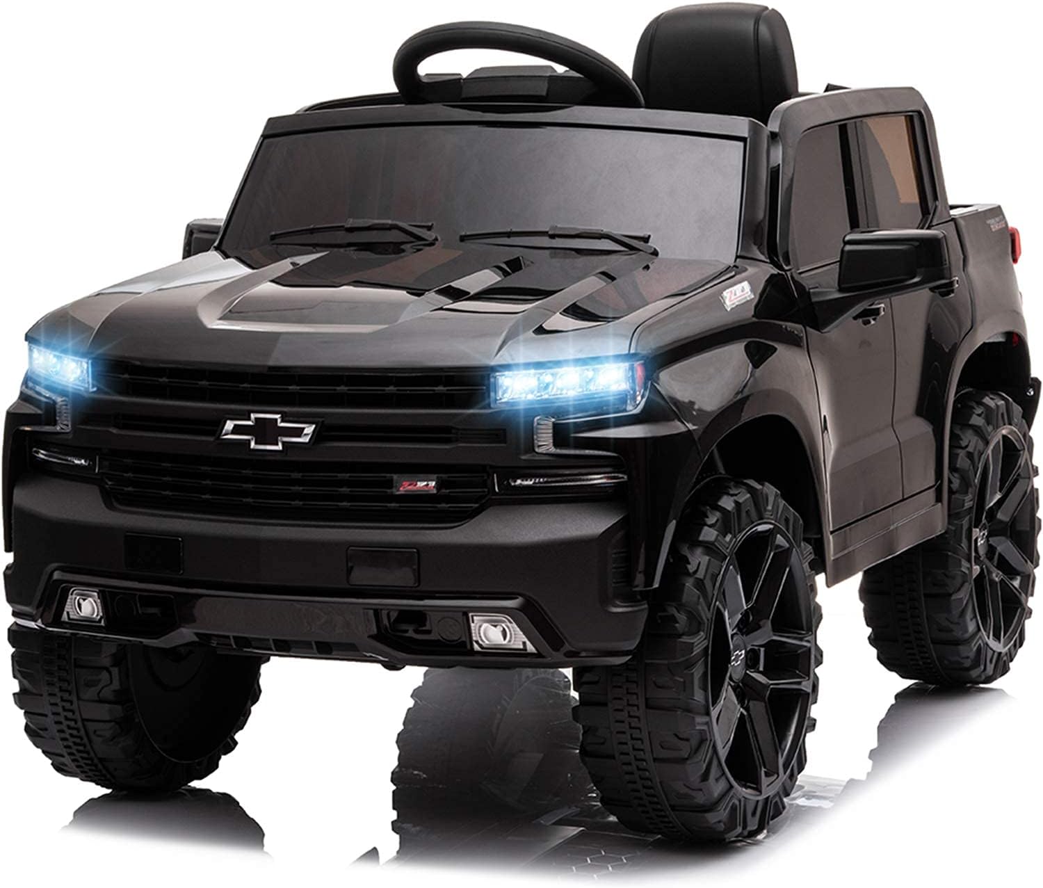 12V Licensed Chevrolet Silverado Ride On Truck Battery Powered Toy with Remote Control S599490