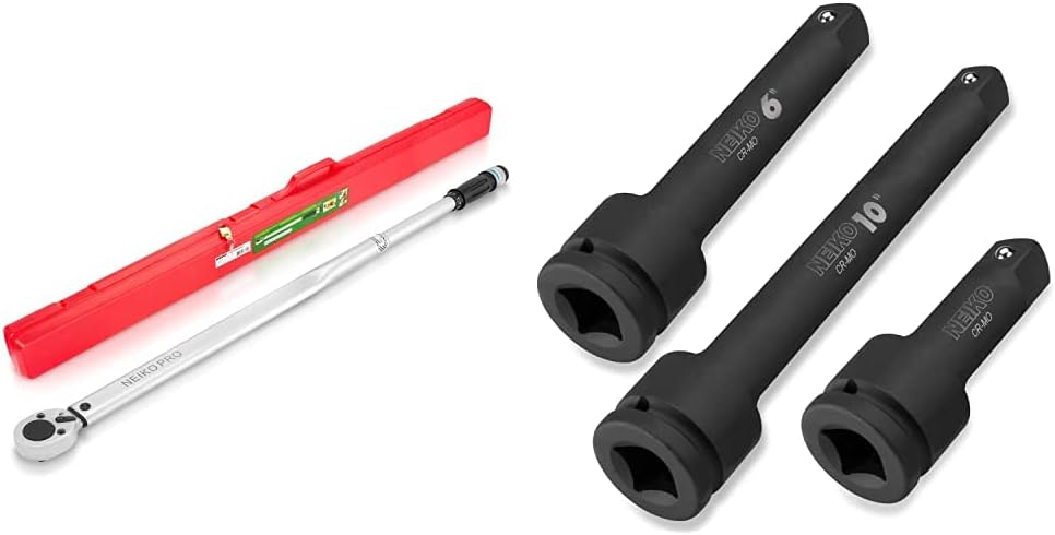3/4-Inch-Drive Adjustable SAE Torque Wrench with CrV Steel, 48-Inch Length N453571