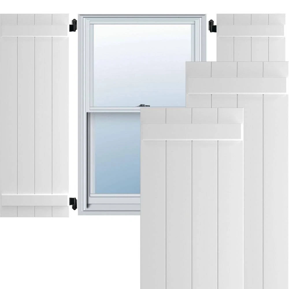 Composite Wood Board-n-Batten Shutter (Set of 2) C33753