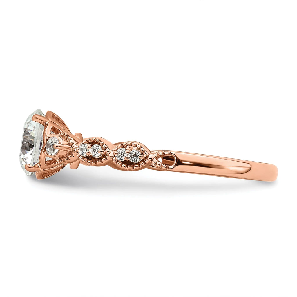 14k Rose Gold Ring P40431