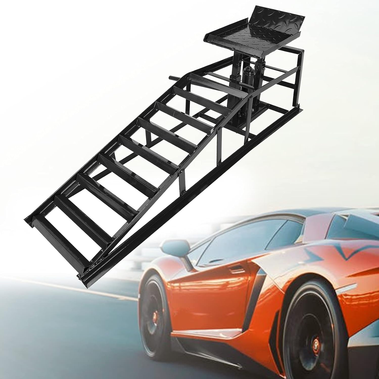 Hydraulic Car Ramps 10000lbs Heavy Duty Steel Car Ramp Z66612