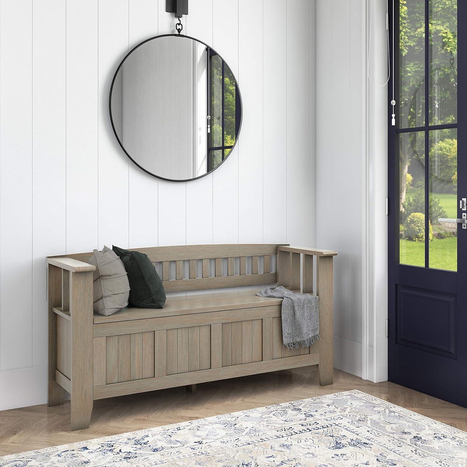 Solid Wood Storage Bench S889288