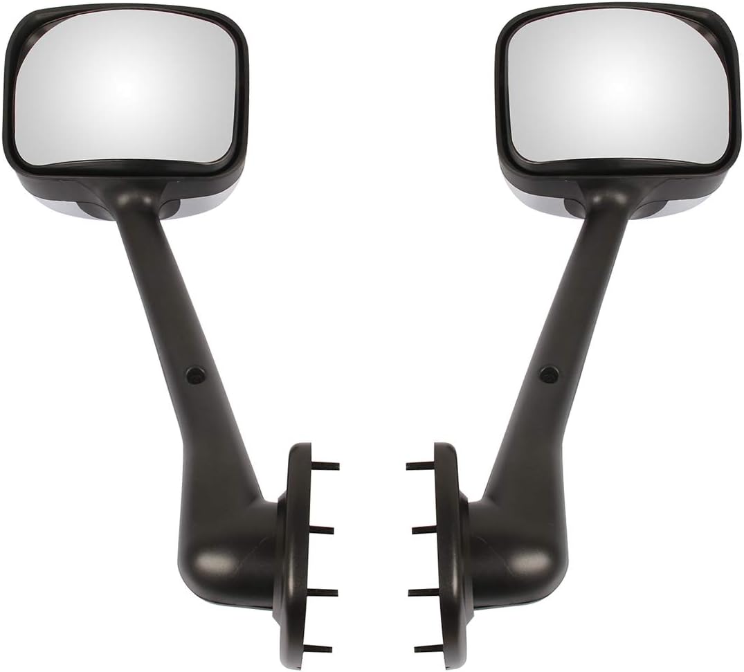 Chrome Hood Mirror Left and Right Side Pair for Freightliner Cascadia 2008-2016 E337664